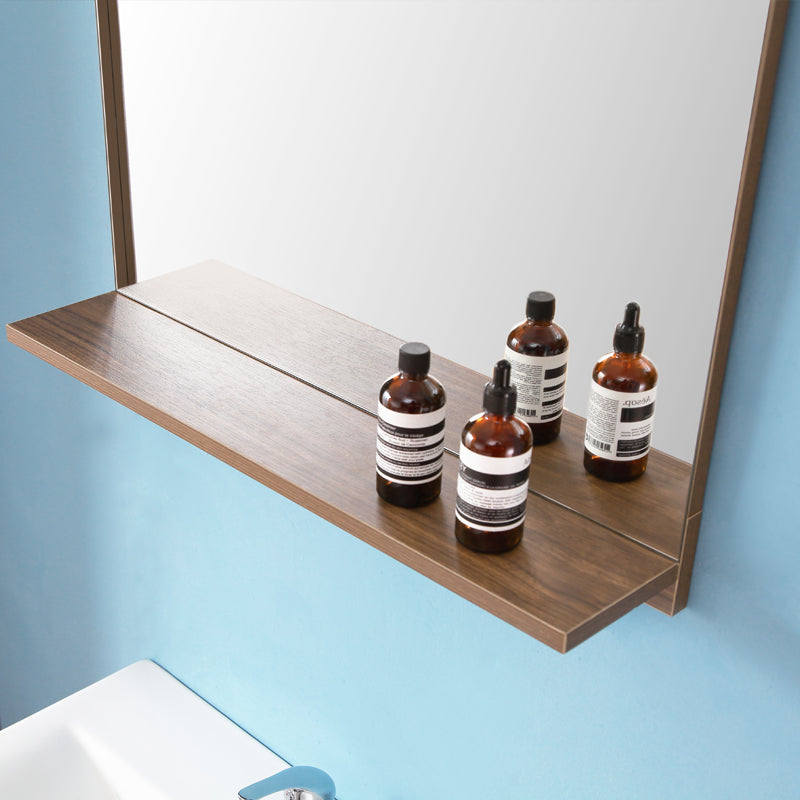 Bathroom Mirror with Shelf 600mm-MDF Board