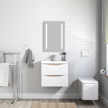 Oak Vanity Units with Sink wall-hung