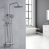 Modern Splash ROUND SILVER SHOWER SET