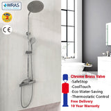 Modern Splash ROUND SILVER SHOWER SET