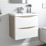 Oak Vanity Units with Sink wall-hung