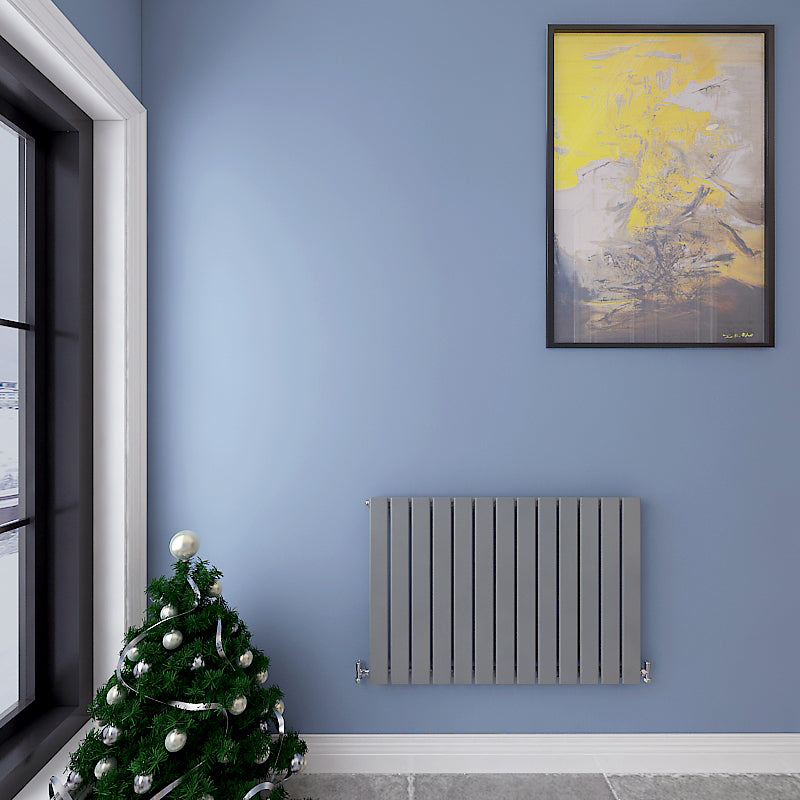 Modern Horizontal 600x884mm Single Anthracite Flat Panel Radiator