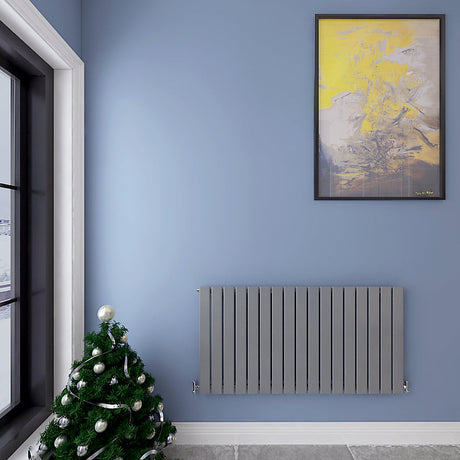 Modern Horizontal 600x1156mm Single Anthracite Flat Panel Radiator