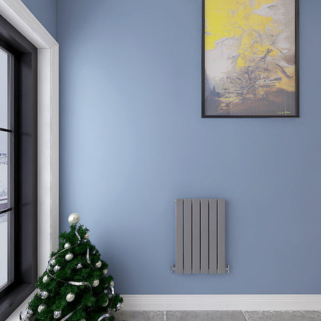 Modern Horizontal 600x408mm Single Anthracite Flat Panel Radiator