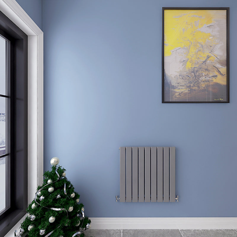 Modern Horizontal 600x612mm Single Anthracite Flat Panel Radiator