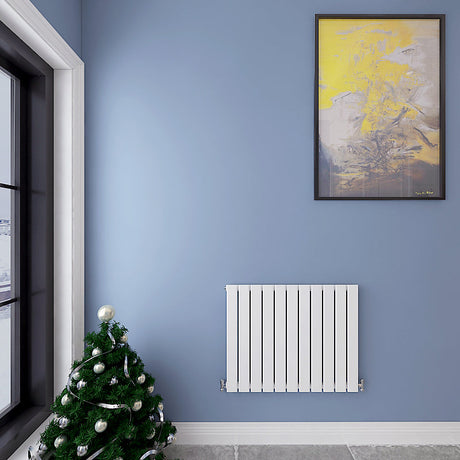 Modern Horizontal 600x748mm Single White Flat Panel Radiator