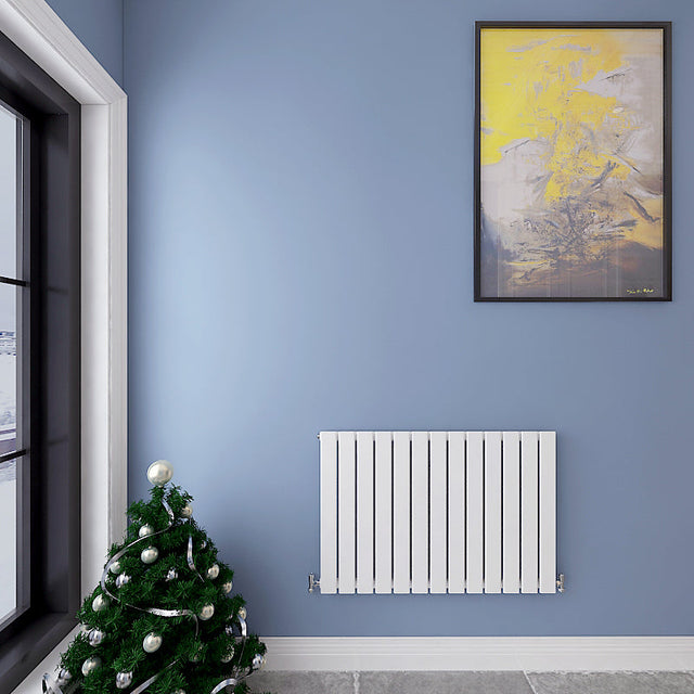 Modern Horizontal 600x884mm Single White Flat Panel Radiator