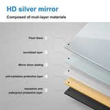 Anti-fog LED bathroom mirror with 3x magnifier