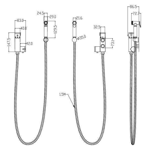 Modern Splash THERMOSTATIC BIDET SHOWER