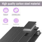 Modern Horizontal 600x1020mm Single Anthracite Flat Panel Radiator