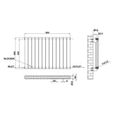 Modern Horizontal 600x884mm Double White Flat Panel Radiator