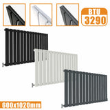 Modern Horizontal 600x1020mm Single Anthracite Flat Panel Radiator