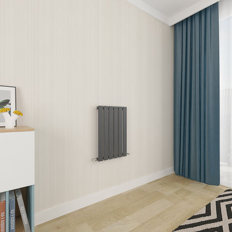 Modern Horizontal 600x408mm Single Anthracite Flat Panel Radiator