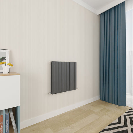 Modern Horizontal 600x612mm Double Anthracite Flat Panel Radiator