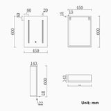 Anti-fog mirror cabinet with shaver socket