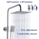 Modern Splash square thermostatic shower