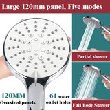 Modern Splash round chrome shower set