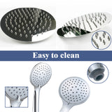 Modern Splash round silver shower set