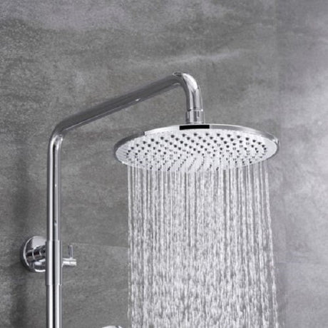 Modern Splash silver round shower set