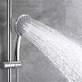 Modern Splash silver round shower set