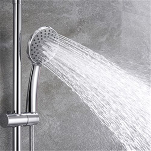 Modern Splash ROUND SILVER SHOWER SET