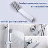 Modern Splash SQUARE CHROME SHOWER SET