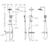 high quaility round shower set