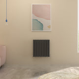 Big Sale Horizontal / Horizontal Oval Radiator Anthracite/White Designer Central Heated Rads UK