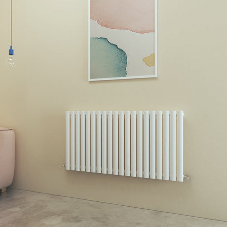 Big Sale Horizontal / Horizontal Oval Radiator Anthracite/White Designer Central Heated Rads UK