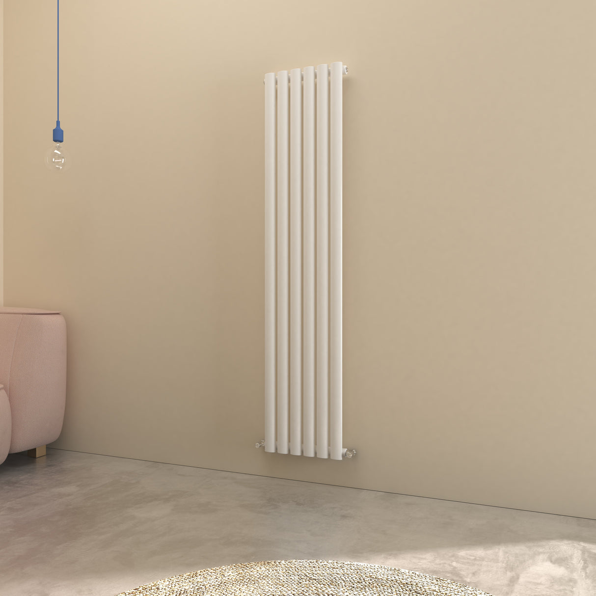 Big Sale Horizontal / Horizontal Oval Radiator Anthracite/White Designer Central Heated Rads UK