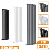 1600x354 vertical,oval column,radiators Modern Splash rads