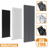 1600x472 vertical,oval column,radiators Modern Splash rads