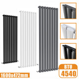 1600x472 vertical,oval column,radiators Modern Splash rads