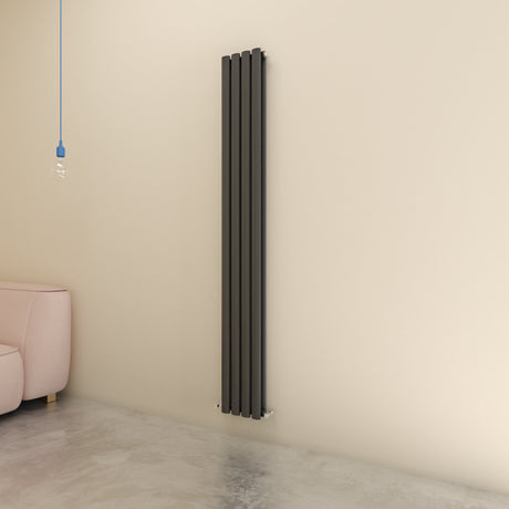 Big Sale Horizontal / Horizontal Oval Radiator Anthracite/White Designer Central Heated Rads UK