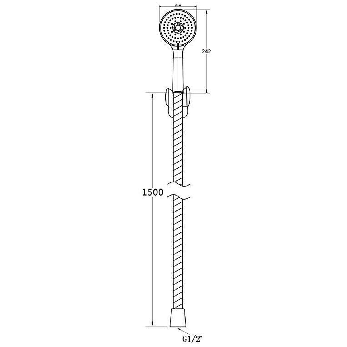 Modern Splash thermostatic shower handheld