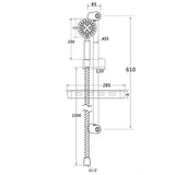 Modern Splash thermostatic shower handheld