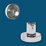 Modern Splash round silver shower set