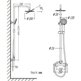 Modern Splash THERMOSTATIC SHOWER MIXER