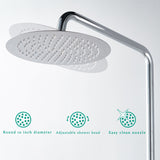 Modern Splash ROUND SILVER SHOWER SET