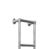 Traditional 3 Bar 700x400mm Victorian Chrome Heated Towel Rail Bathroom Radiator Above Detail