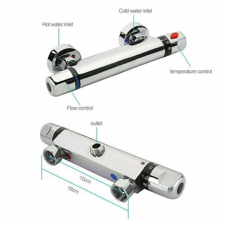 Modern Splash thermostatic shower valve