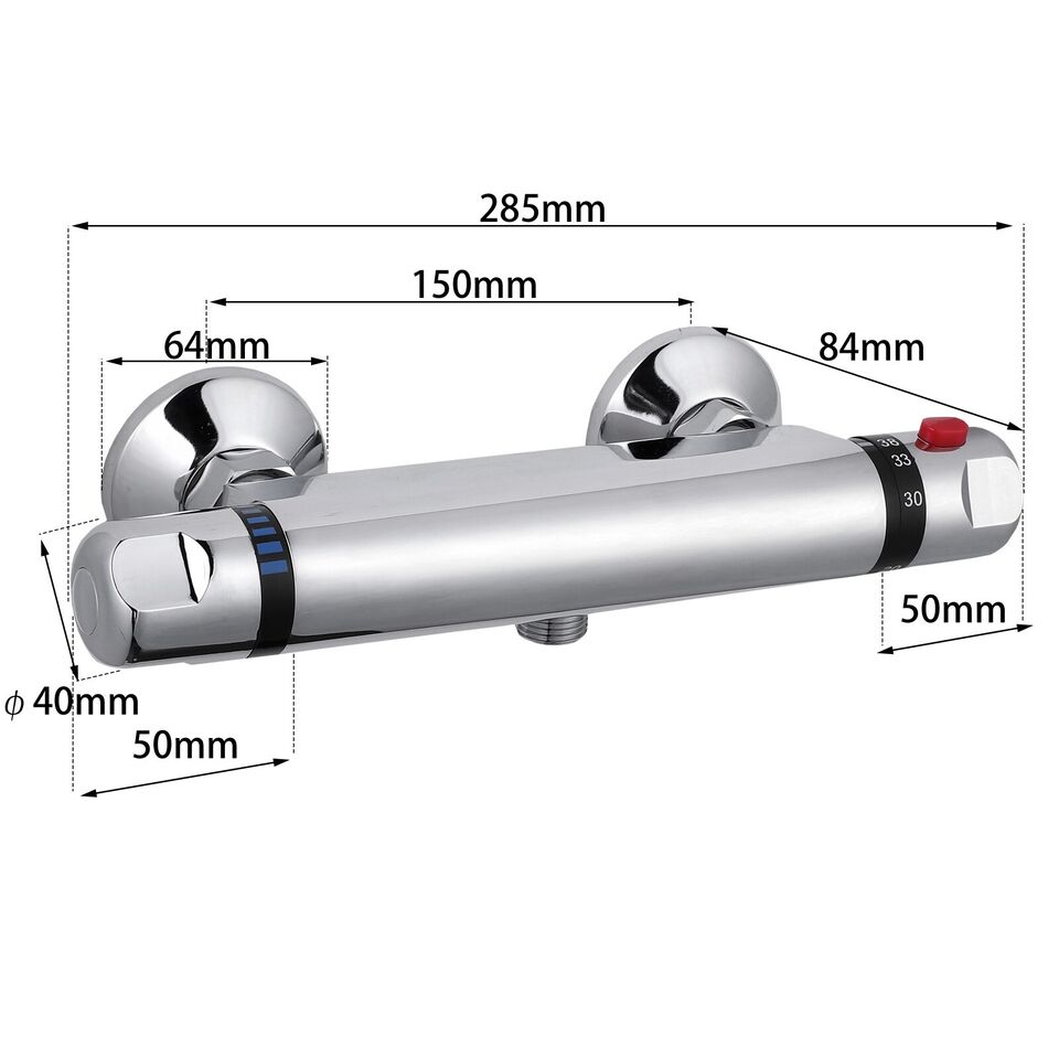 Modern Splash thermostatic shower valve