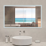 LED Bathroom Mirror with Demister Pad Wall-mounted