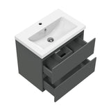 500mm grey vanity unit with sink wall-mounted